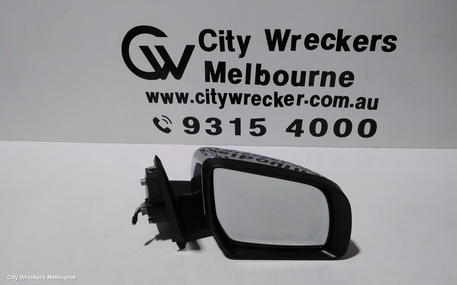 MAZDA BT50 RIGHT DOOR MIRROR, UP-UR, POWER, CHROME, NON POWER FOLDING TYPE, 10/2011 - 06/2020 - Image 1