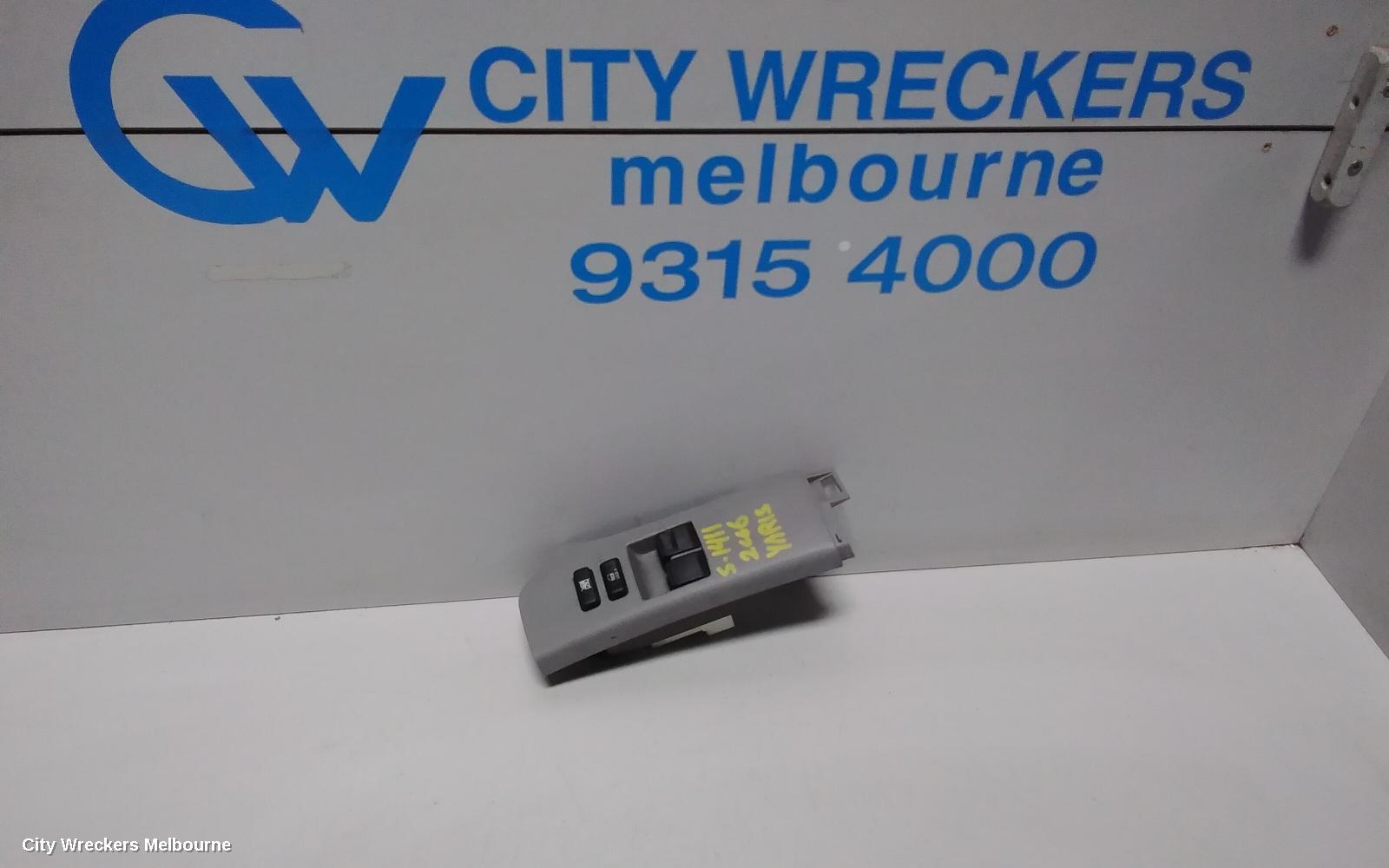 TOYOTA YARIS PWR DR WIND SWITCH, RH FRONT (MASTER SWITCH), 2 SWITCH TYPE, 3DR HATCH, NCP9#, 10/2005 - 07/2011 - Image 1