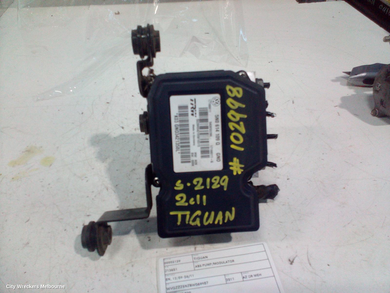 VOLKSWAGEN TIGUAN ABS PUMP/MODULATOR, 5N, 12/2009 - 06/2011 - Image 1