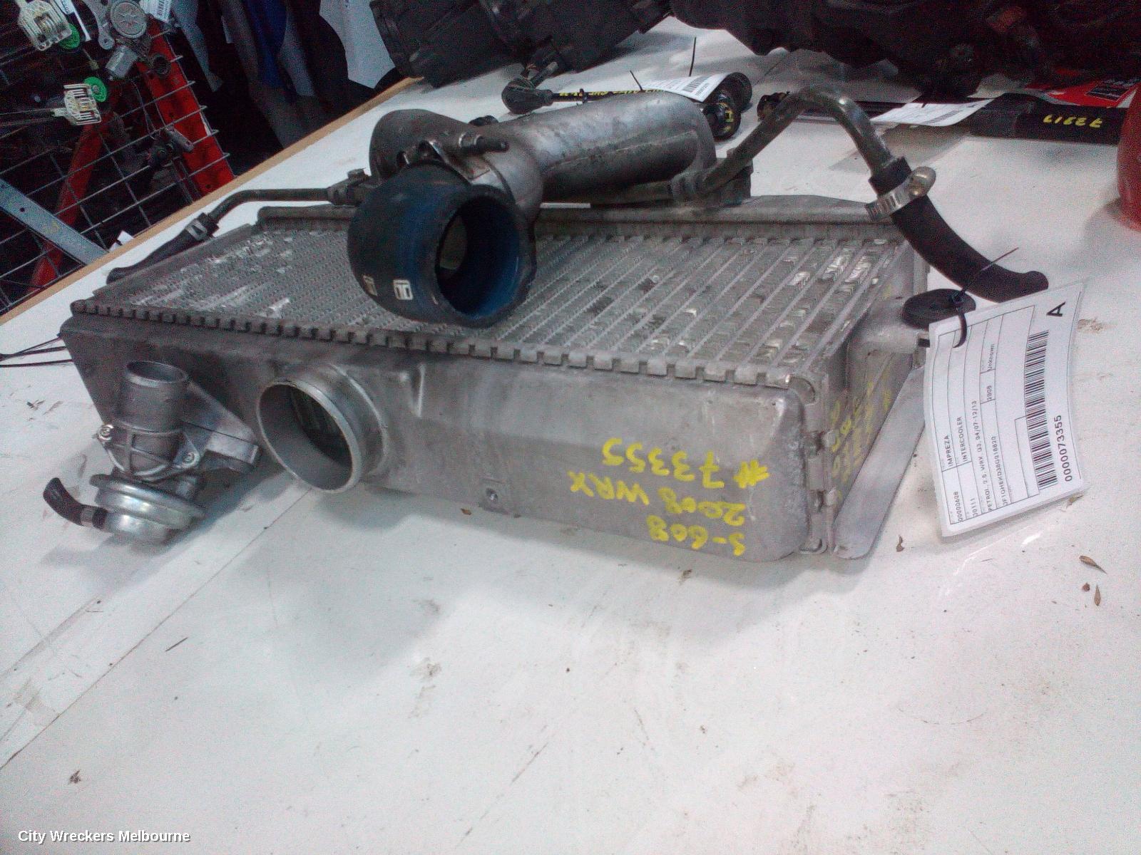 SUBARU IMPREZA INTERCOOLER, PETROL, 2.5, WRX, G3, 04/2007 - 12/2013 - Image 2