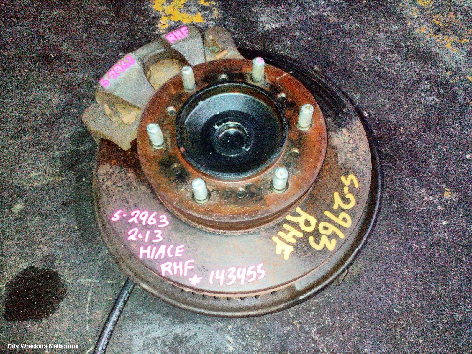 TOYOTA HIACE RIGHT FRONT HUB ASSEMBLY, TRH/KDH, ABS TYPE, 2WD, 01/2005 - 04/2019 - Image 2