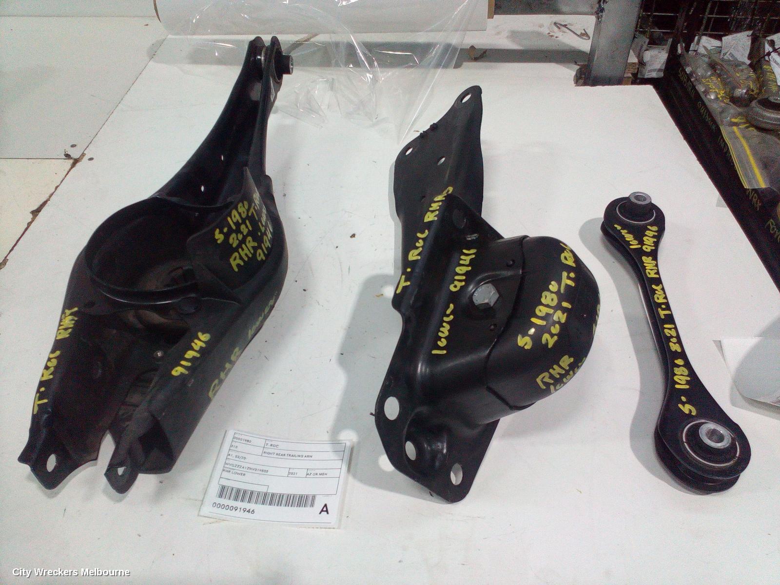 VOLKSWAGEN T-ROC RIGHT REAR TRAILING ARM, A1, LOWER CONTROL ARM, 03/2020 ONWARDS - Image 1