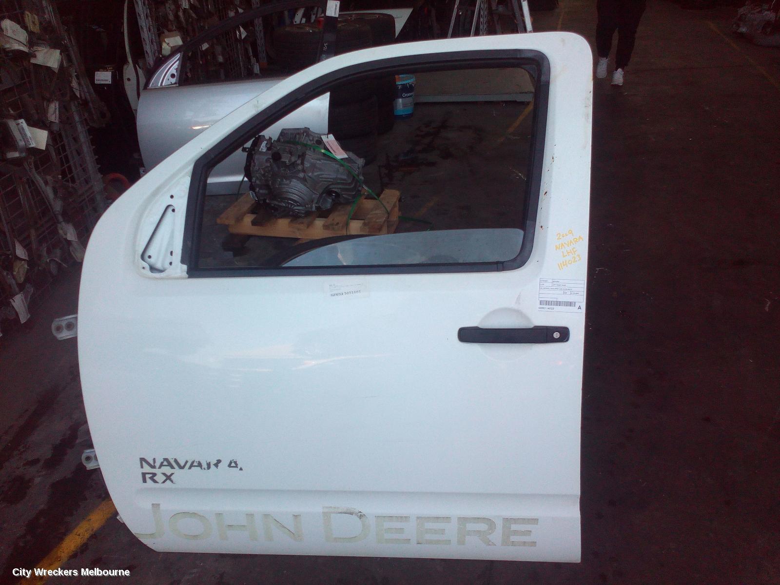 NISSAN NAVARA LEFT FRONT DOOR, D40 (VIN MNT), DUAL/KING CAB, 03/2008 - 08/2015 - Image 1