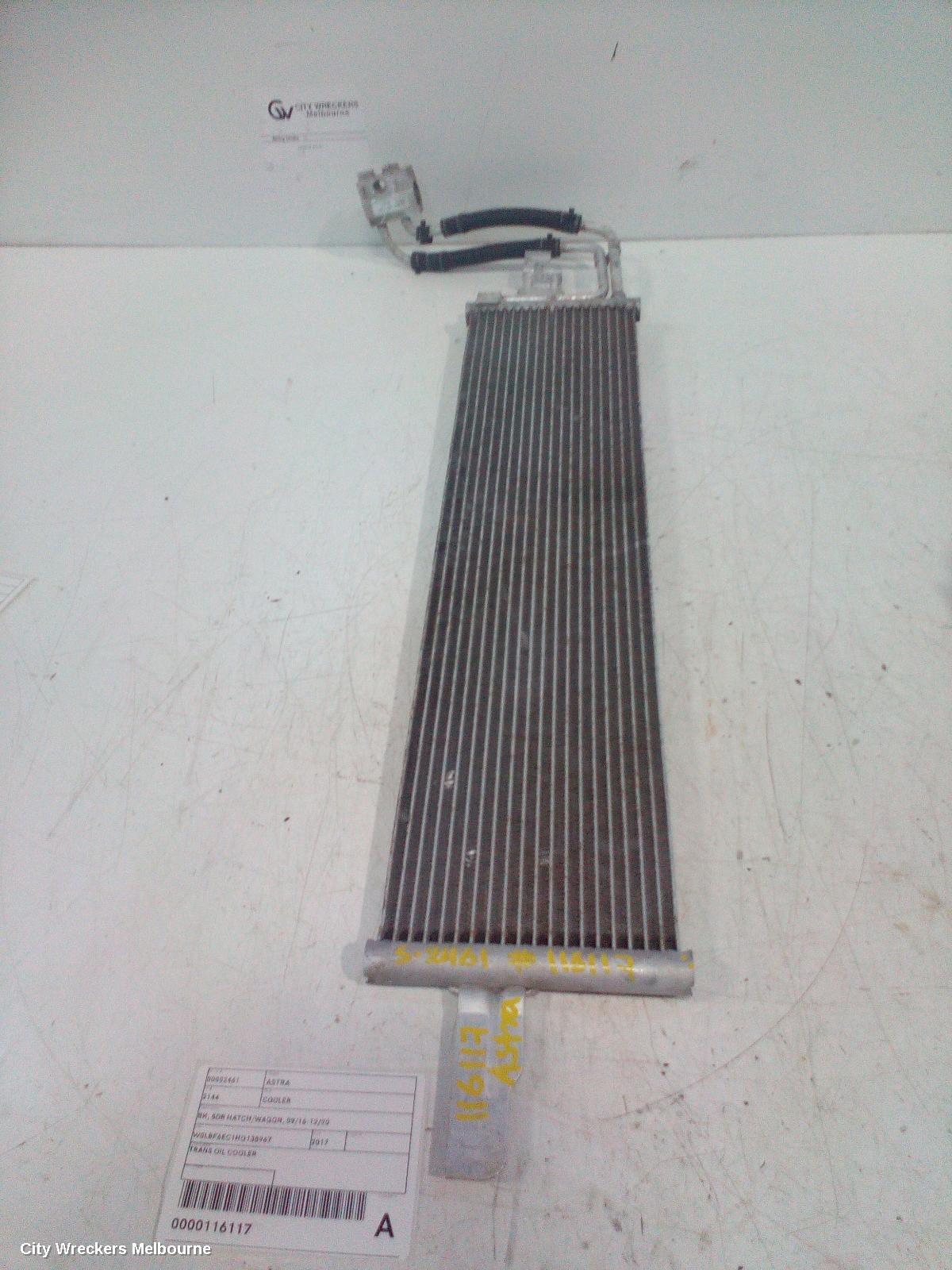 HOLDEN ASTRA COOLER, BK, 5DR HATCH/WAGON, 09/2016 - 12/2020 - Image 2