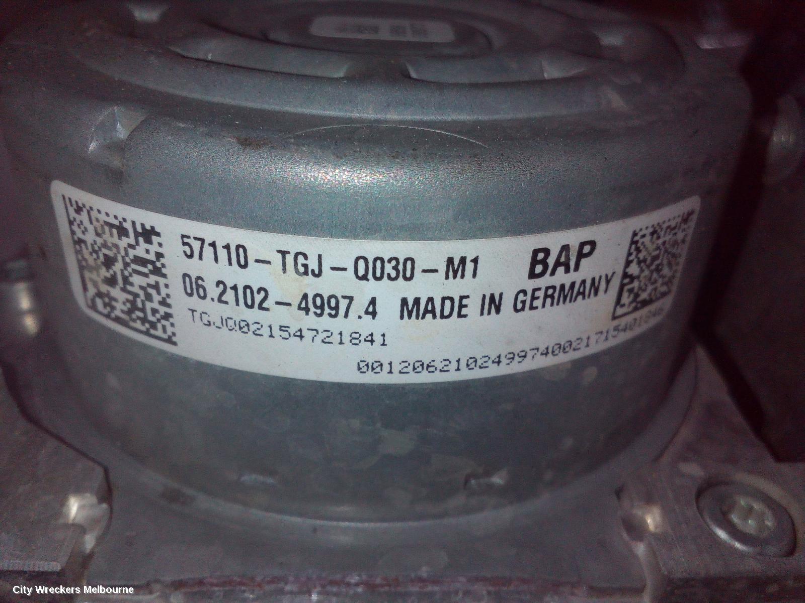 HONDA CIVIC ABS PUMP/MODULATOR, 10TH GEN, 05/2016 - 08/2021 - Image 2