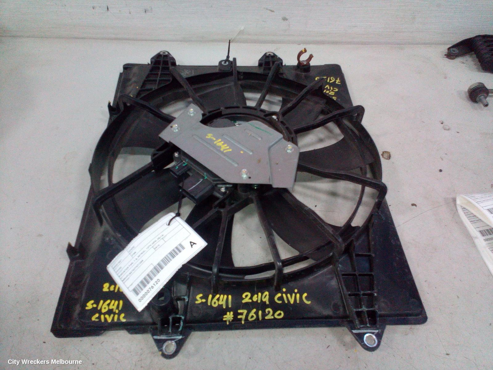HONDA CIVIC FAN, RADIATOR FAN, 1.8, PETROL, 10TH GEN, 05/2016 ONWARDS - Image 2
