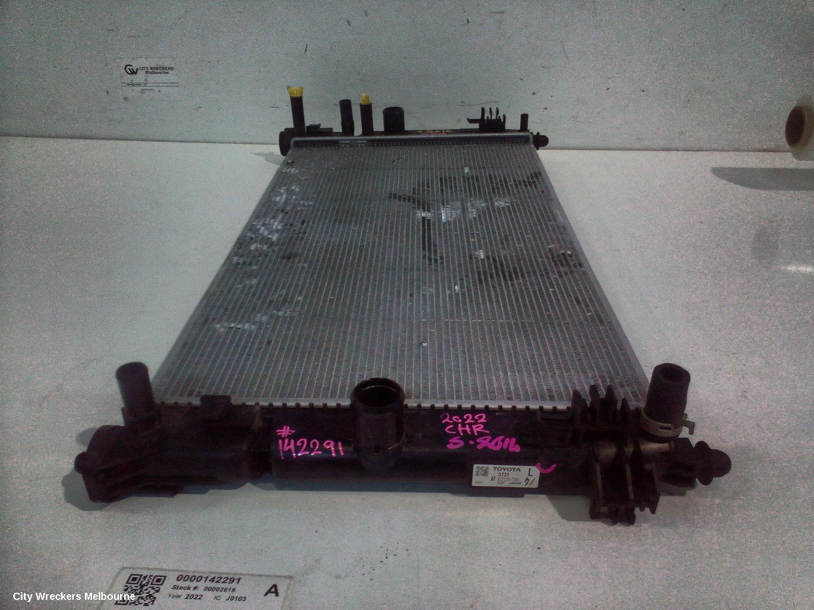 TOYOTA C-HR RADIATOR, AUTO, 1.8, PETROL, ZYX10R, 10/2019 ONWARDS - Image 1