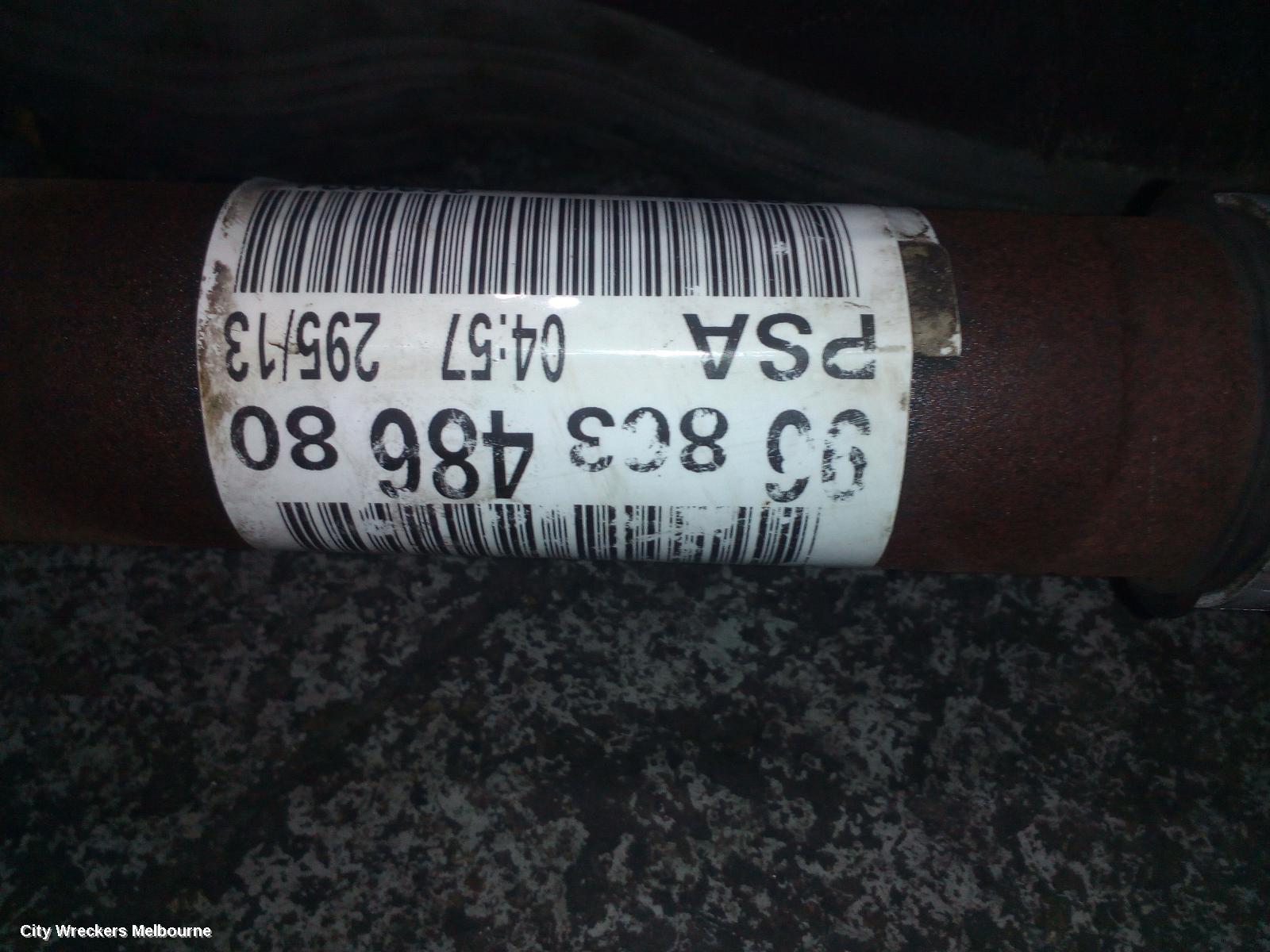 PEUGEOT 508 RIGHT DRIVESHAFT, 07/2011 - 12/2017 - Image 1
