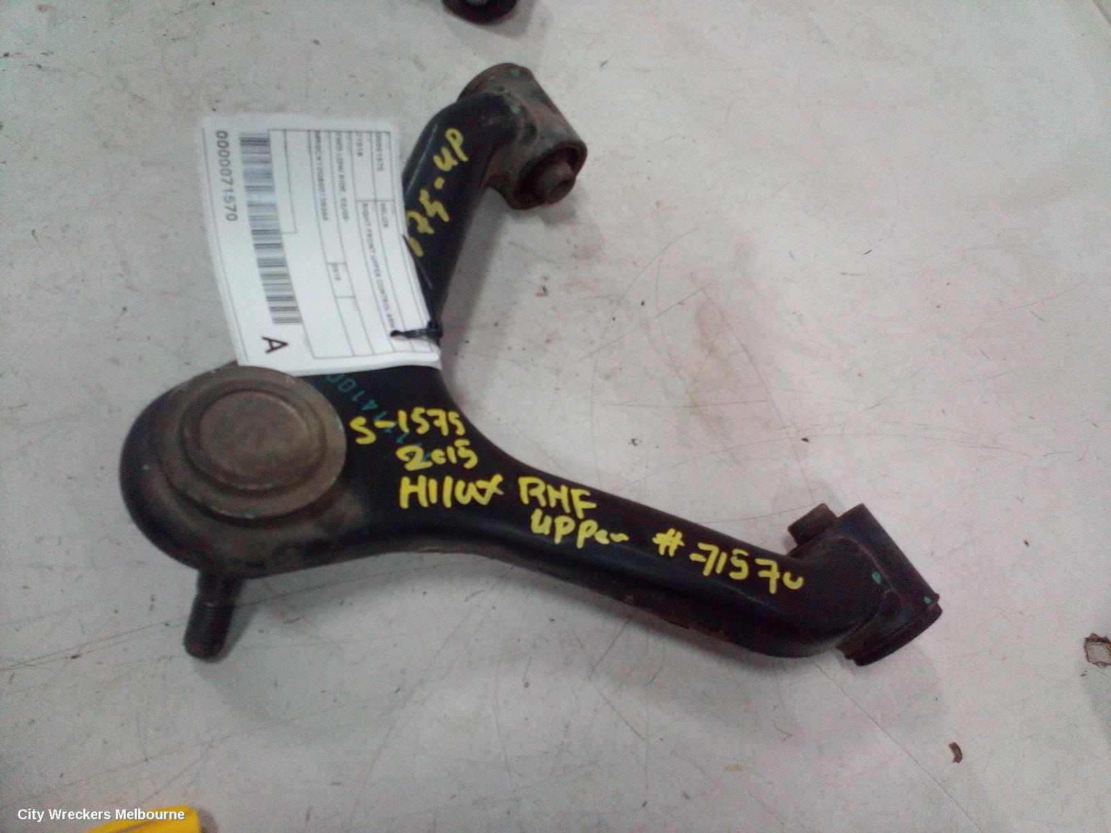 TOYOTA HILUX RIGHT FRONT UPPER CONTROL ARM, 2WD LOW RIDE, 03/2005 ONWARDS - Image 2
