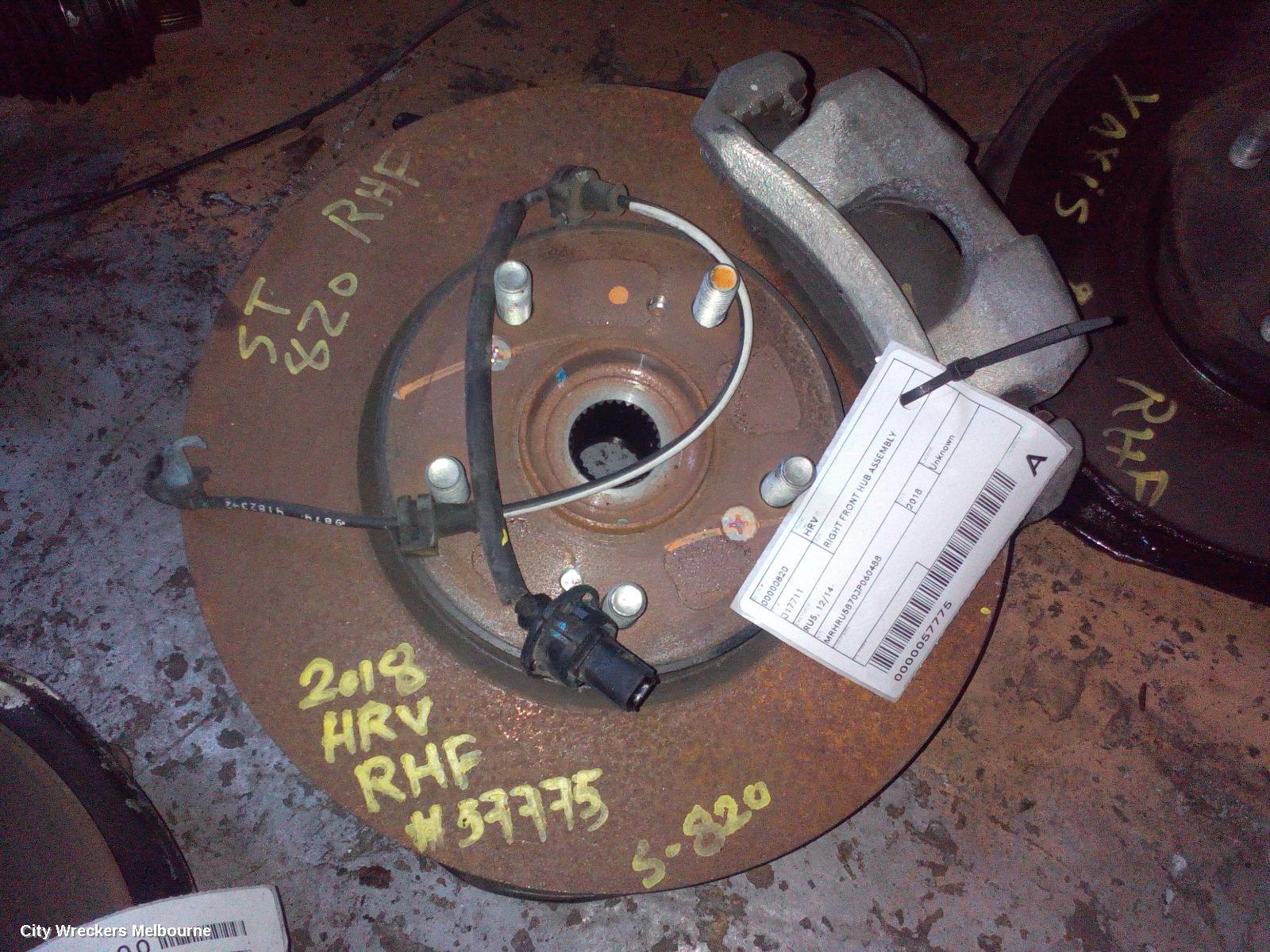 HONDA HRV RIGHT FRONT HUB ASSEMBLY, RU, 12/2014 - 10/2021 - Image 3