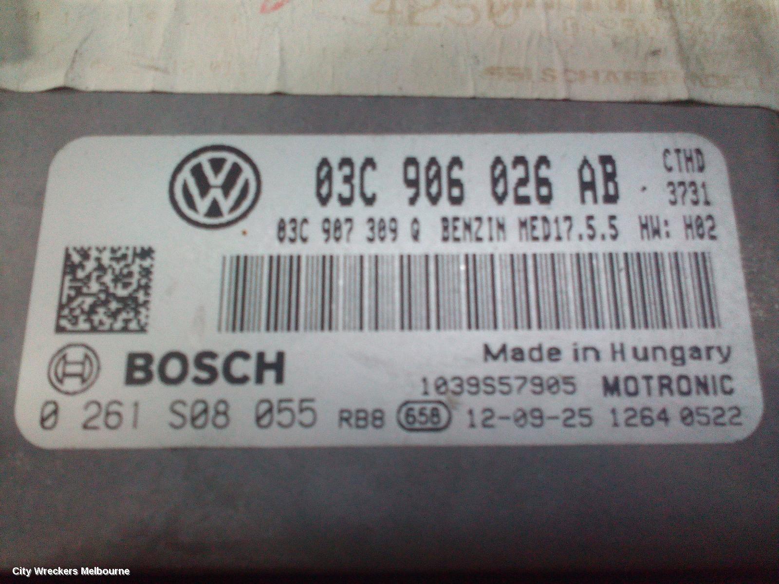 VOLKSWAGEN JETTA ECU, ENGINE ECU, PETROL, 1.4, CTHD CODE, TURBO/SCHARGED, ECU ONLY, 1B, 02/2011 - 12/2017 - Image 1