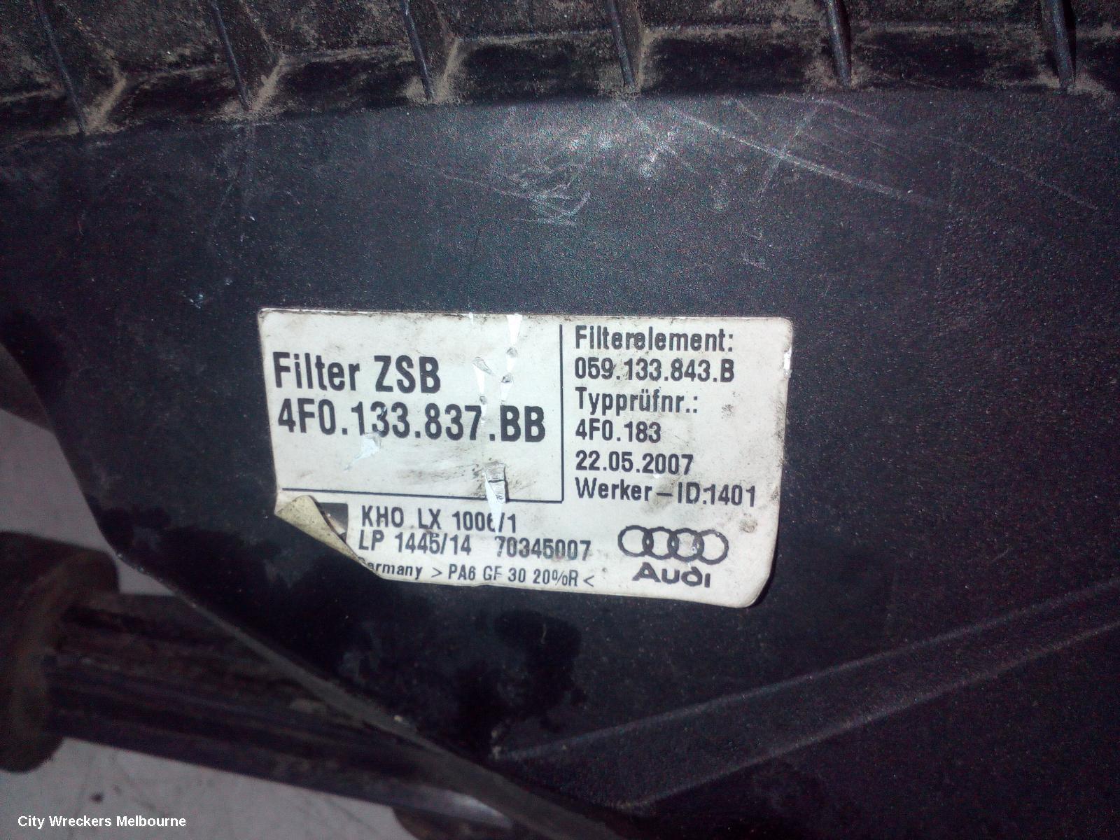 AUDI A6 AIR CLEANER/BOX, AIR CLEANER, 4F/C6, 2.7/3.0, DIESEL, 11/2004 - 06/2011 - Image 1
