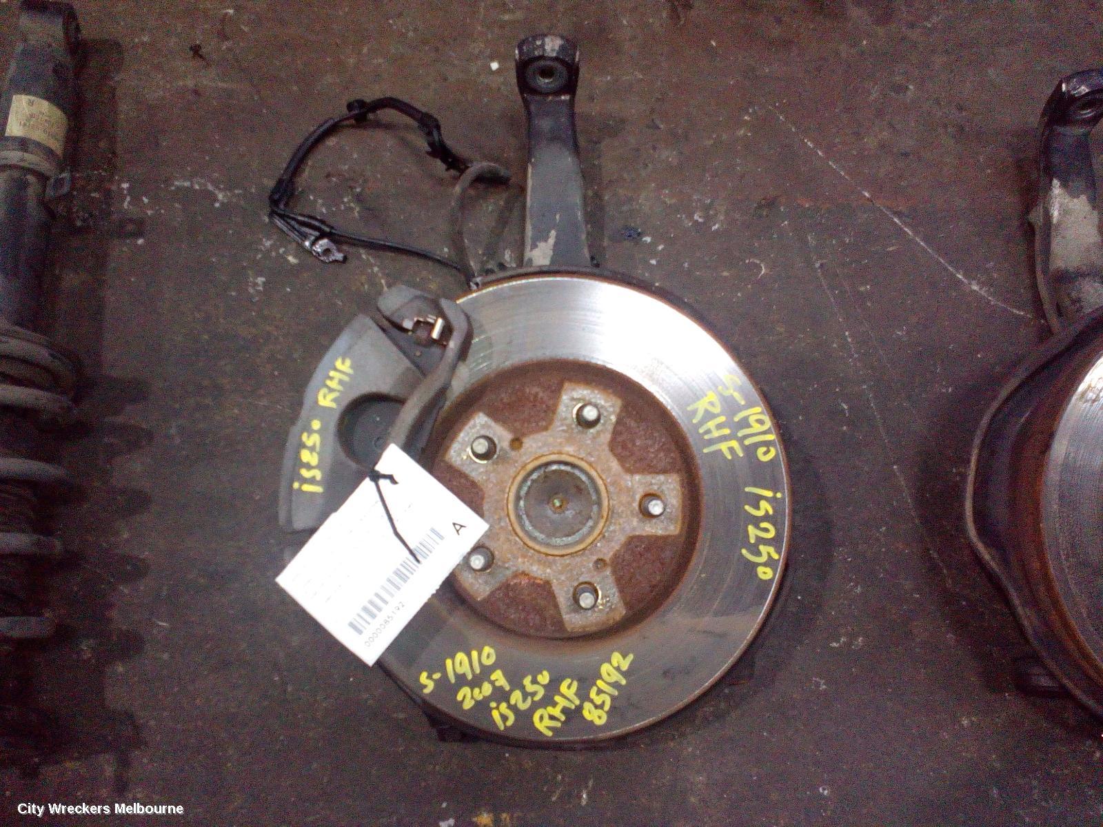 LEXUS IS250/IS250C RIGHT FRONT HUB ASSEMBLY, GSE20R, 2.5, PETROL, IS250/IS250C, 11/2005 - 12/2014 - Image 2