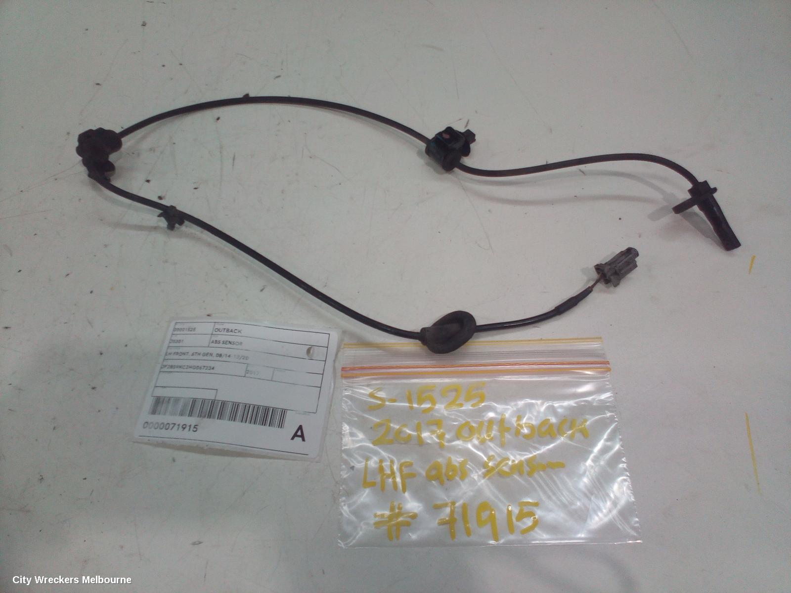 SUBARU OUTBACK ABS SENSOR, LH FRONT, 6TH GEN, 08/2014 - 12/2020 - Image 2