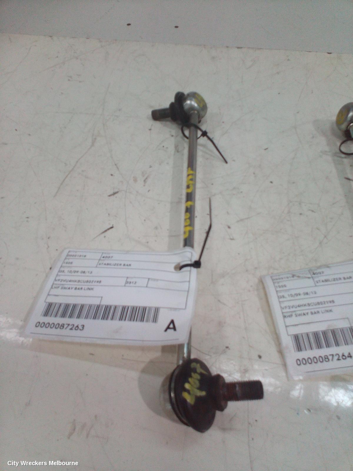 PEUGEOT 4007 STABILISER BAR, GS, 10/2009 - 08/2013 - Image 1