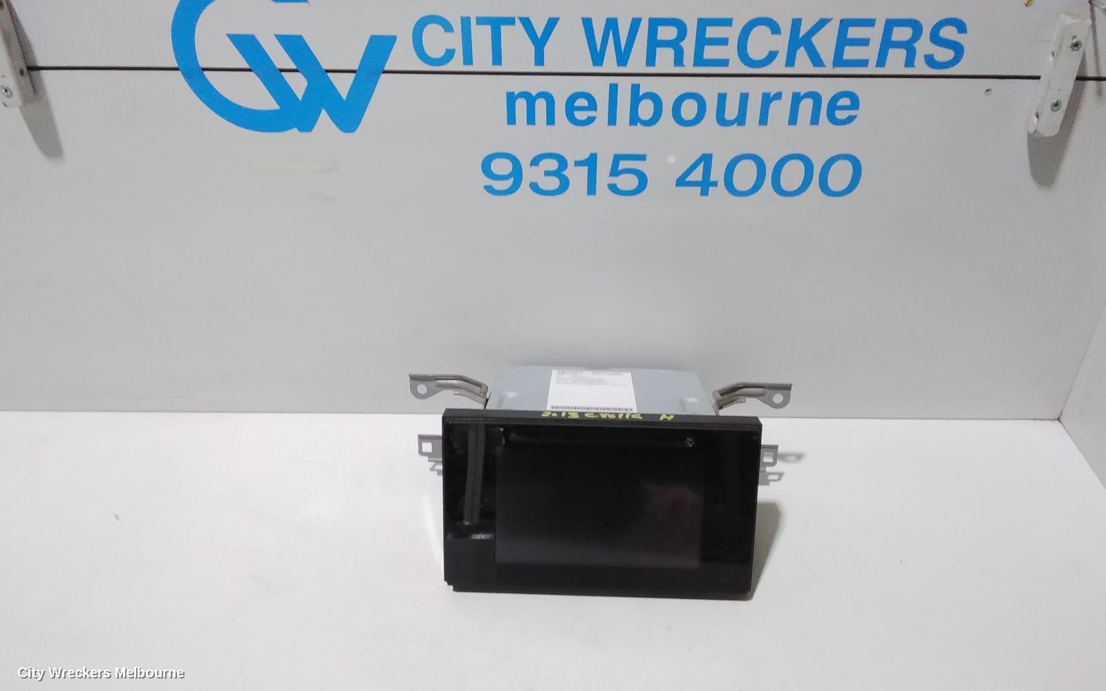 TOYOTA COROLLA RADIO/CD/DVD/SAT/TV, 6.1IN TOUCHSCREEN (P/N ON FACE 100181), ZRE182R, HATCH, 10/2012 - 03/2015 - Image 1