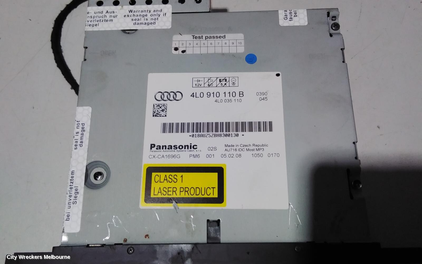 AUDI Q7 RADIO/CD/DVD/SAT/TV, DISPLAY UNIT ONLY, 8IN, 4L, 09/2006 - 09/2009 - Image 3