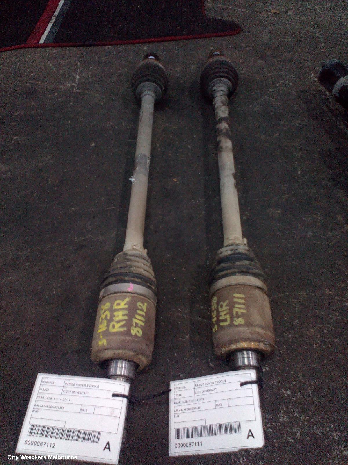 LAND ROVER RANGEROVER EVOQUE LEFT DRIVESHAFT, REAR, EFFICIENT DRIVELINE, L538, 11/2011 - 01/2019 - Image 2