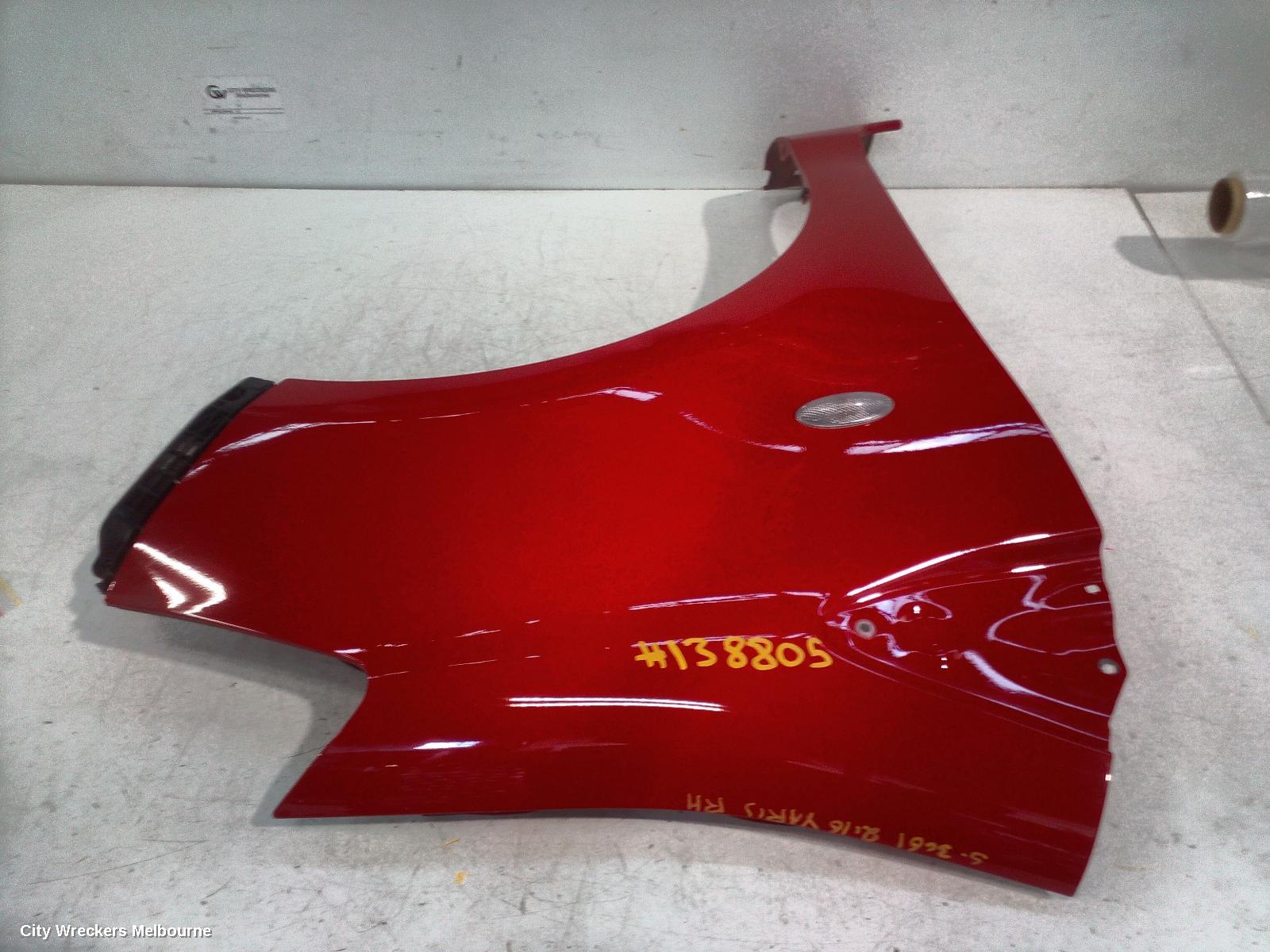 TOYOTA YARIS RIGHT GUARD, NCP13#, HATCH, YR/YRS/YRX/ASCENT/SX, W/ INDICATOR, NON SKIRT TYPE, 08/2011 - 12/2019 - Image 1