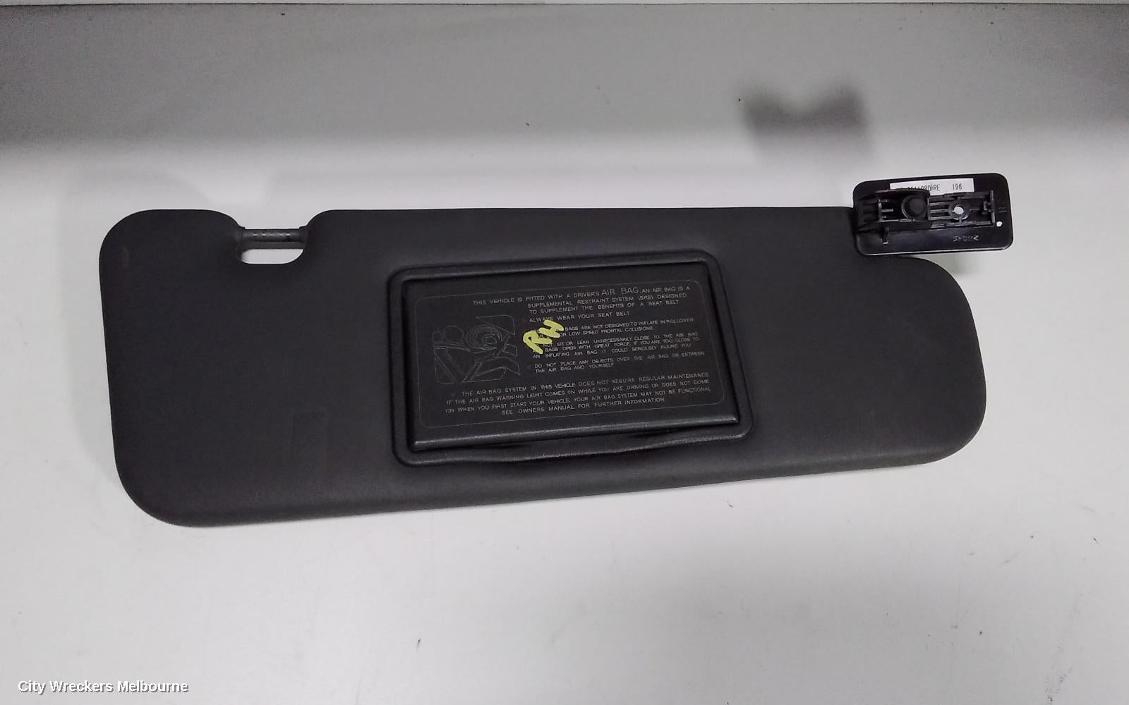 HOLDEN COMMODORE SUNVISOR, VE, RH SIDE, DARK GREY, 08/2006 - 04/2013 - Image 2