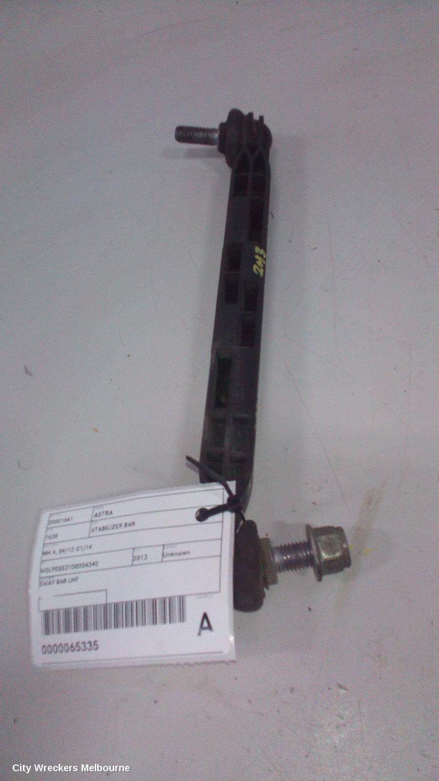 OPEL ASTRA STABILISER BAR, MK 4, 09/2012 - 01/2014 - Image 1