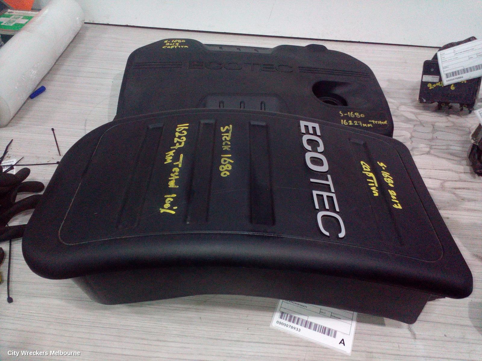 HOLDEN CAPTIVA ENGINE COVER, PETROL, 2.4, LE5/LE9, CG, 01/2011 - 06/2018 - Image 3