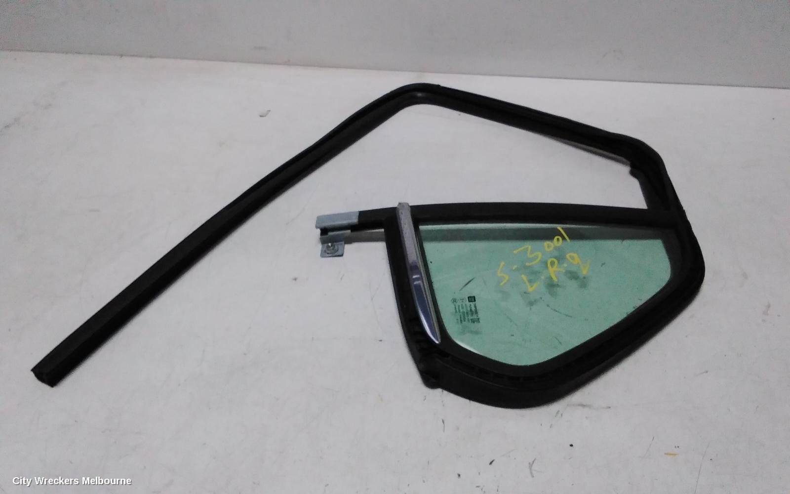 HOLDEN TRAX LEFT REAR 1/4 DOOR GLASS, TJ SERIES, 08/2013 - 12/2020 - Image 1