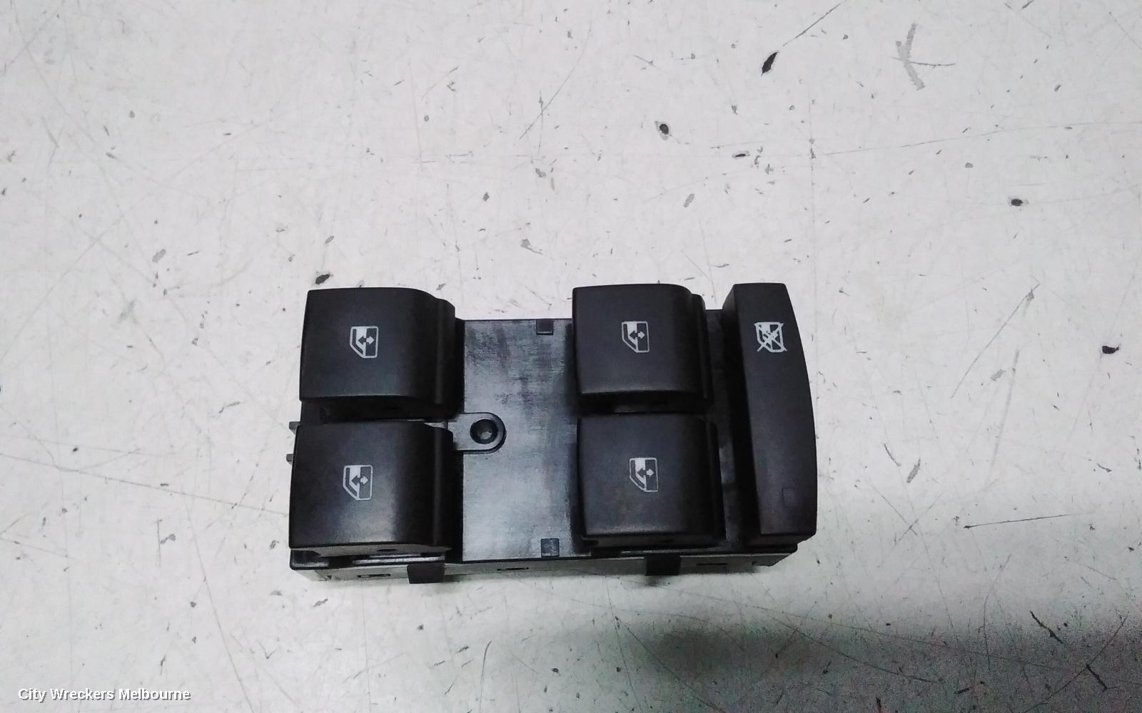 HOLDEN ASTRA PWR DR WIND SWITCH, RH FRONT (MASTER SWITCH), BK-BL, 5DR HATCH/SEDAN, 09/2016 - 12/2020 - Image 2