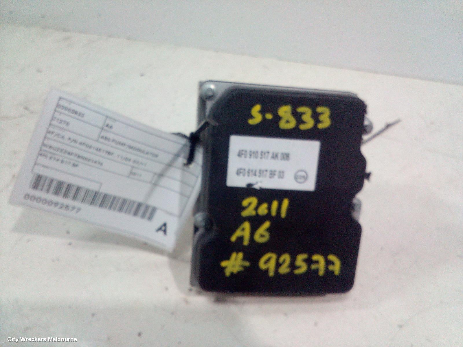 AUDI A6 ABS PUMP/MODULATOR, 4F/C6, P/N 4F0614517BF, 11/2004 - 07/2011 - Image 2