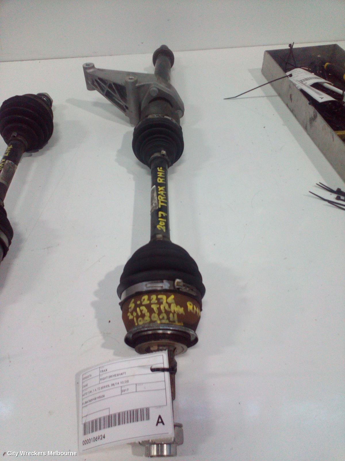 HOLDEN TRAX RIGHT DRIVESHAFT, AUTO T/M, 1.4, TJ SERIES, 08/2014 - 12/2020 - Image 1