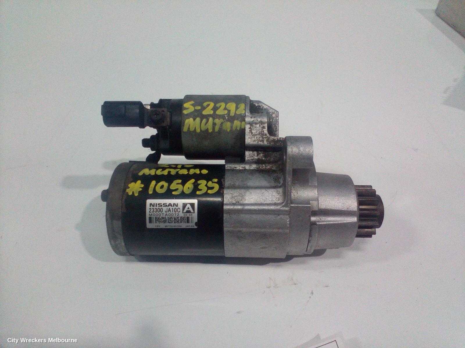 NISSAN MURANO STARTER, PETROL, 3.5, VQ35, Z51, 12/2008 - 12/2014 - Image 1