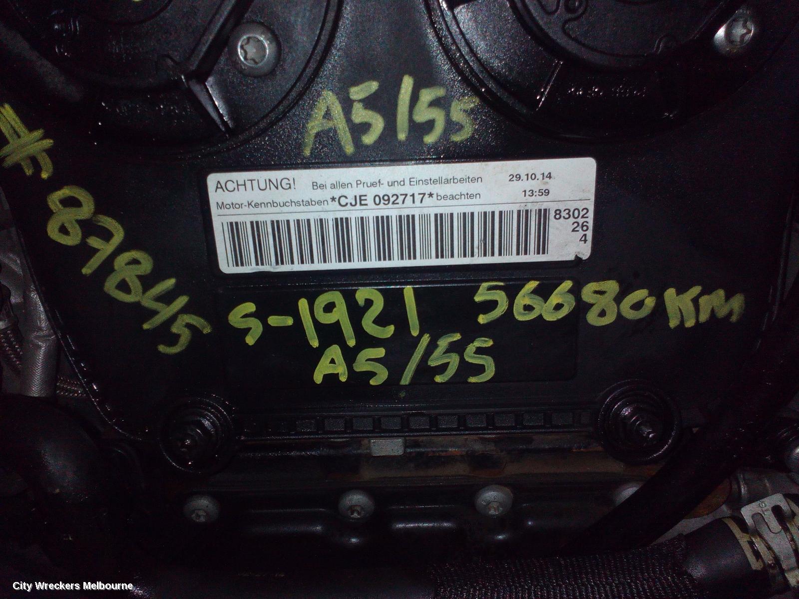 AUDI A5 ENGINE, PETROL, 1.8, TURBO, FWD, 8T/8F, CJEB CODE, 10/2011 - 11/2016 - Image 3
