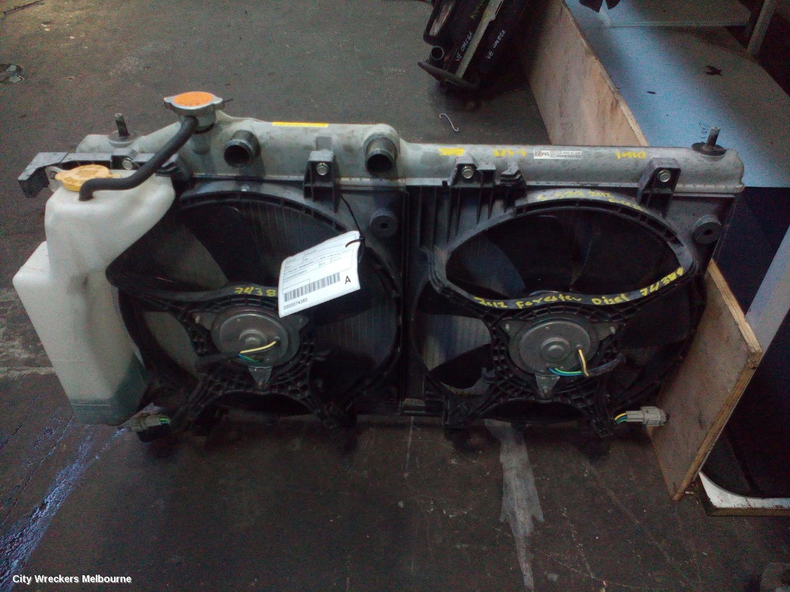 SUBARU FORESTER FAN, A/C FAN (RH - DRIVERS SIDE), 2.0, EE20, 4 PIN PLUG TYPE (7 BLADE), 02/2008 - 12/2012 - Image 1