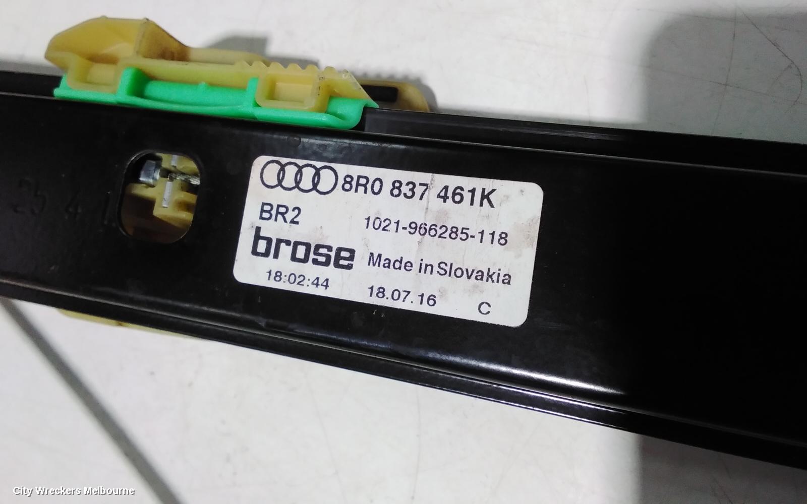 AUDI Q5 LEFT FRONT WINDOW REG/MOTOR, 8R, 03/2009 - 01/2017 - Image 2
