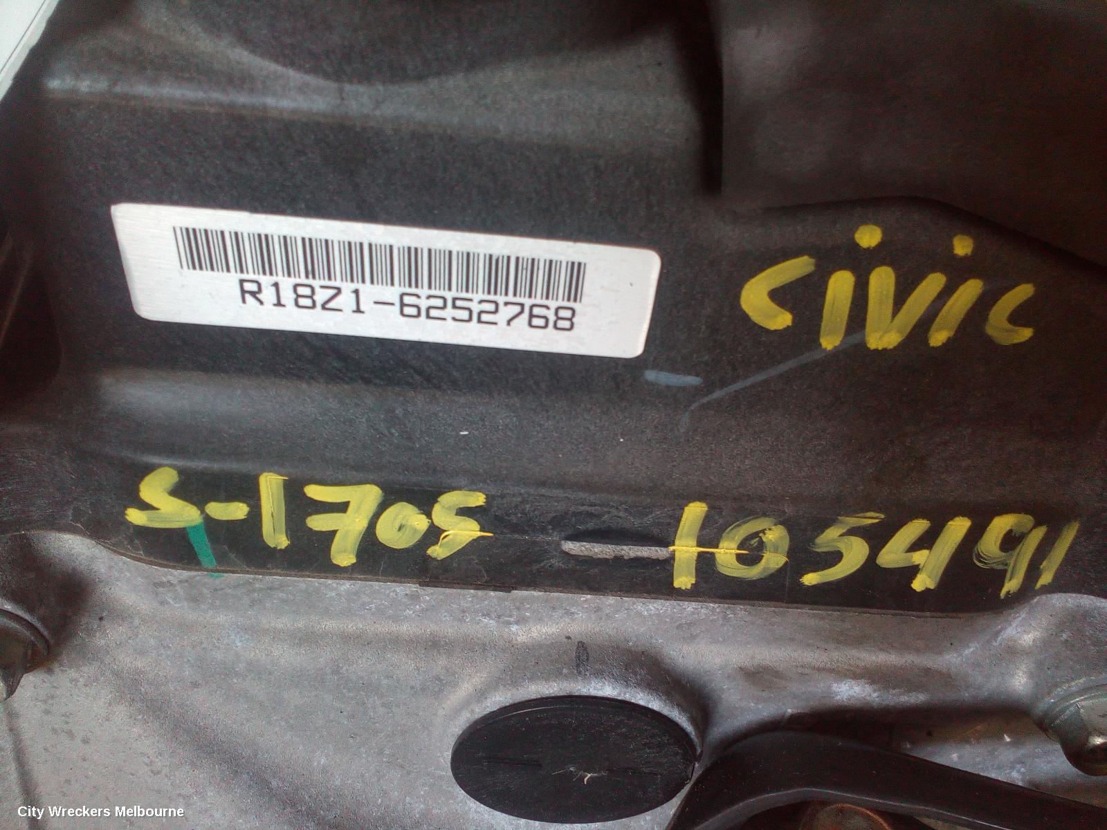 HONDA CIVIC ENGINE, PETROL, 1.8, 10TH GEN, 05/2016 ONWARDS - Image 3