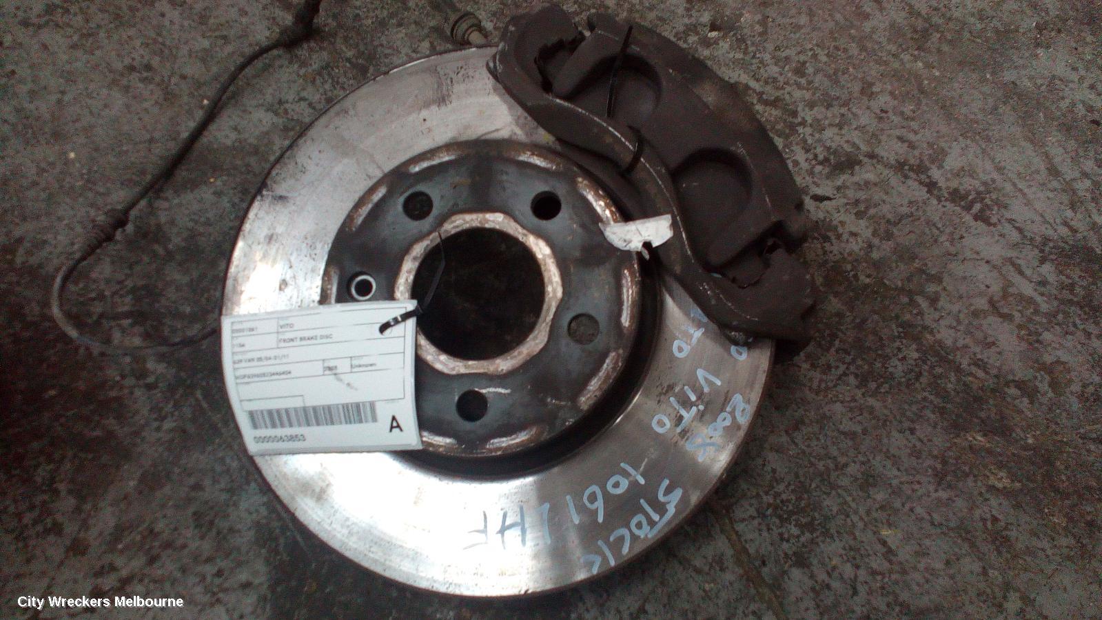 MERCEDES VITO FRONT BRAKE DISC/DRM, 639 VAN 05/2004 - 01/2011 - Image 1