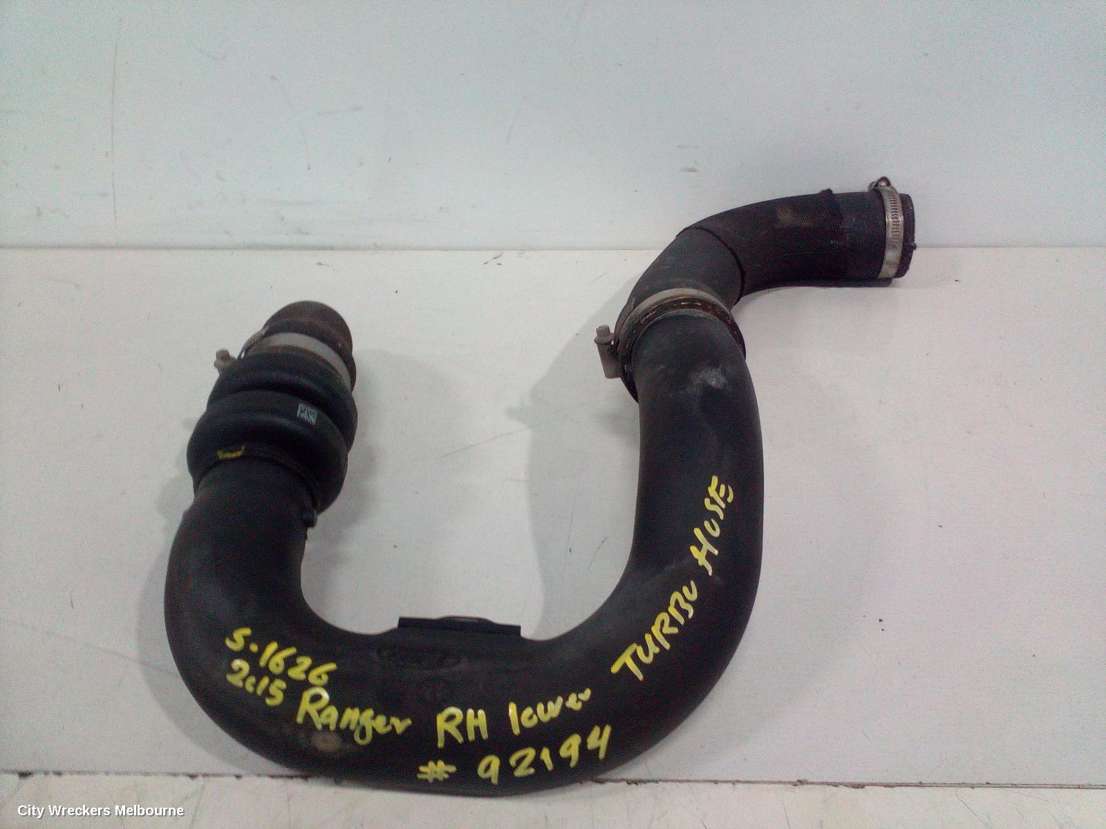 FORD RANGER, PX, 07/2011 - 04/2022, TURBO HOSE RH LOWER: 92194 - Image 1