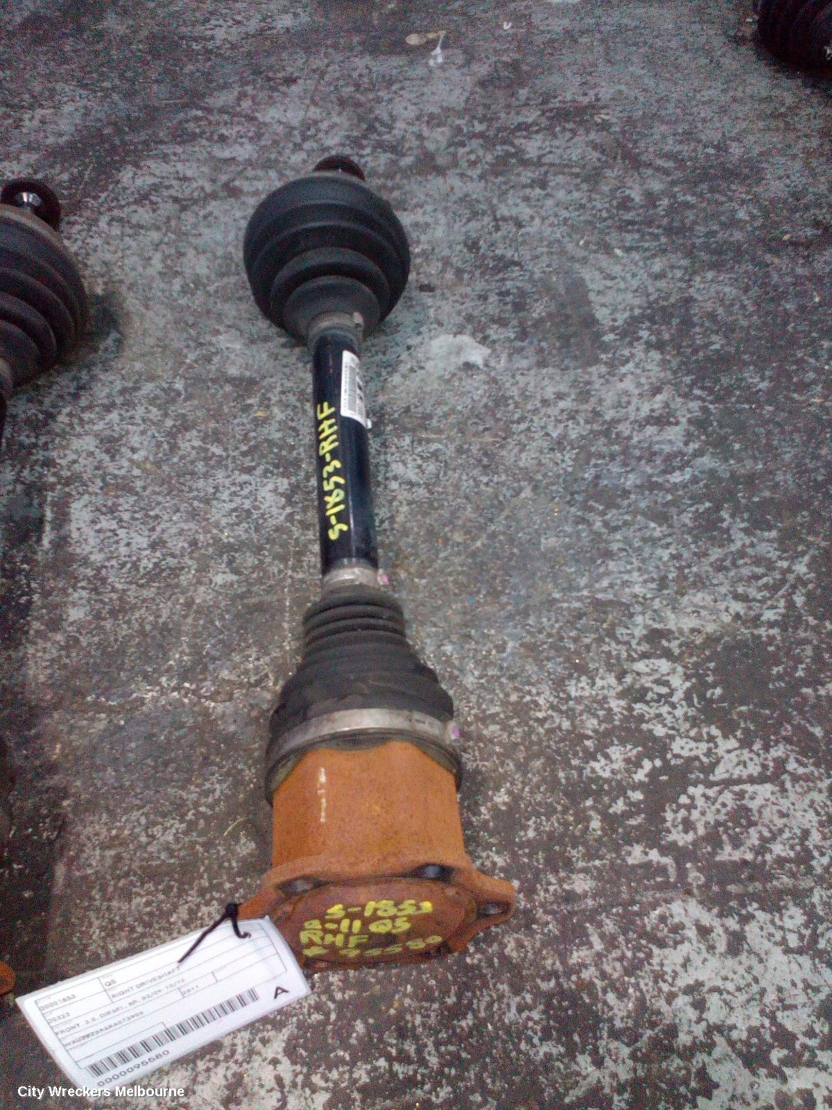 AUDI Q5 RIGHT DRIVESHAFT, FRONT, 3.0, DIESEL, 8R, 03/2009 - 10/2012 - Image 3