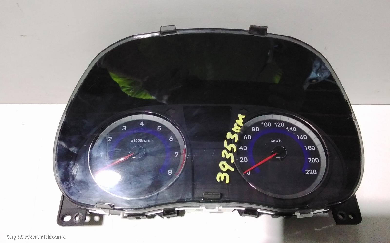 HYUNDAI ACCENT INSTRUMENT CLUSTER, PETROL, AUTO T/M, RB, 07/2011 - 12/2019 - Image 2