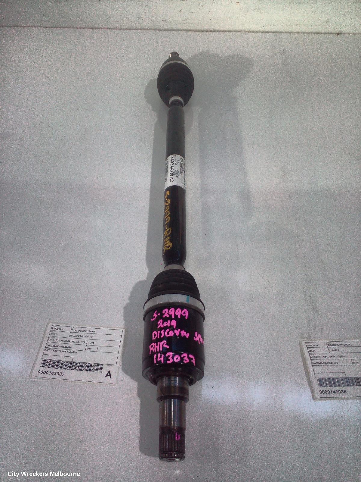 LAND ROVER DISCOVERY SPORT RIGHT DRIVESHAFT, REAR, DYNAMIC DRIVELINE, L550, 01/2015 ONWARDS - Image 2