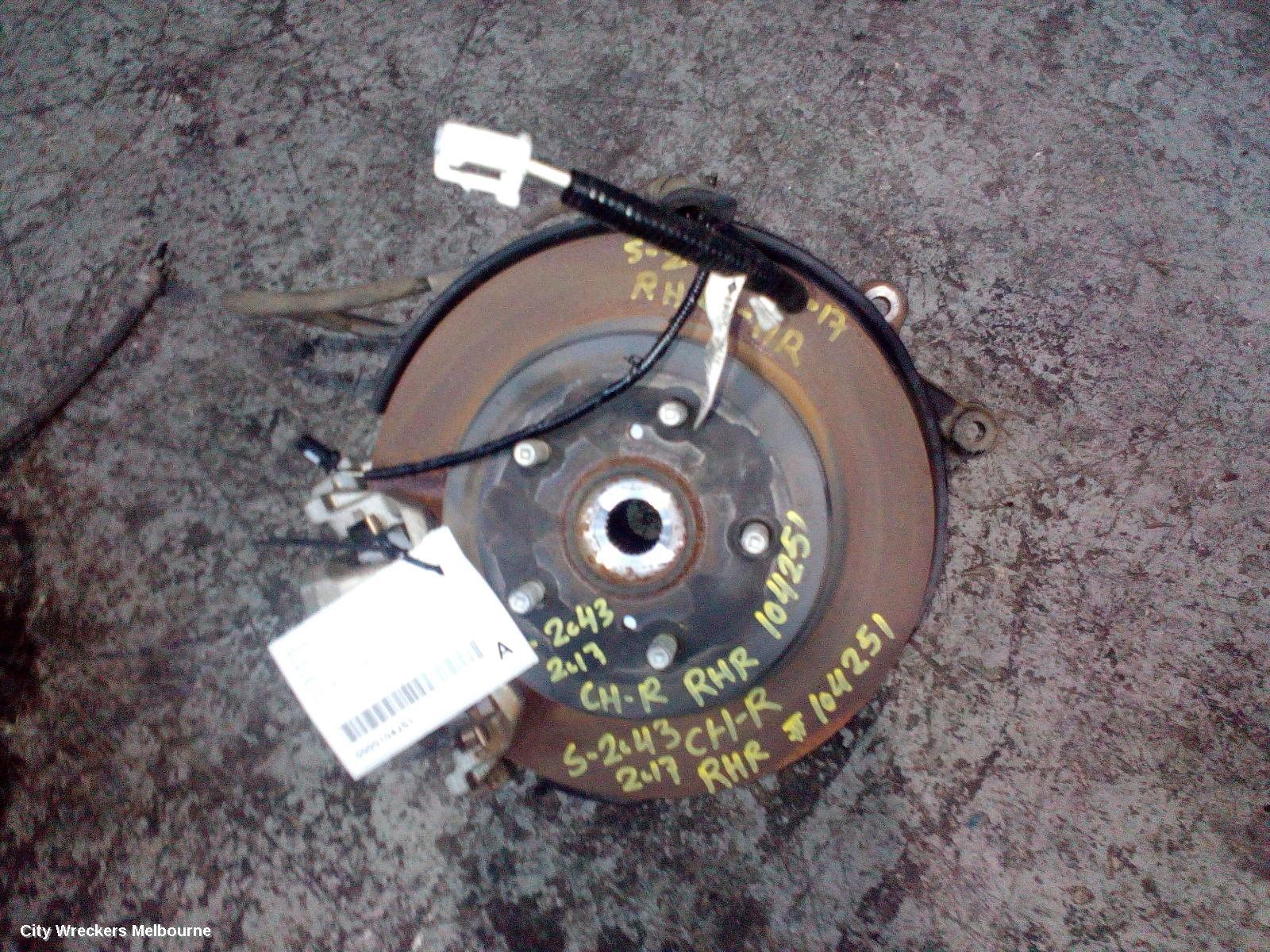 TOYOTA C-HR RIGHT REAR HUB ASSEMBLY, GEN 1, 4WD, 12/2016 ONWARDS - Image 2