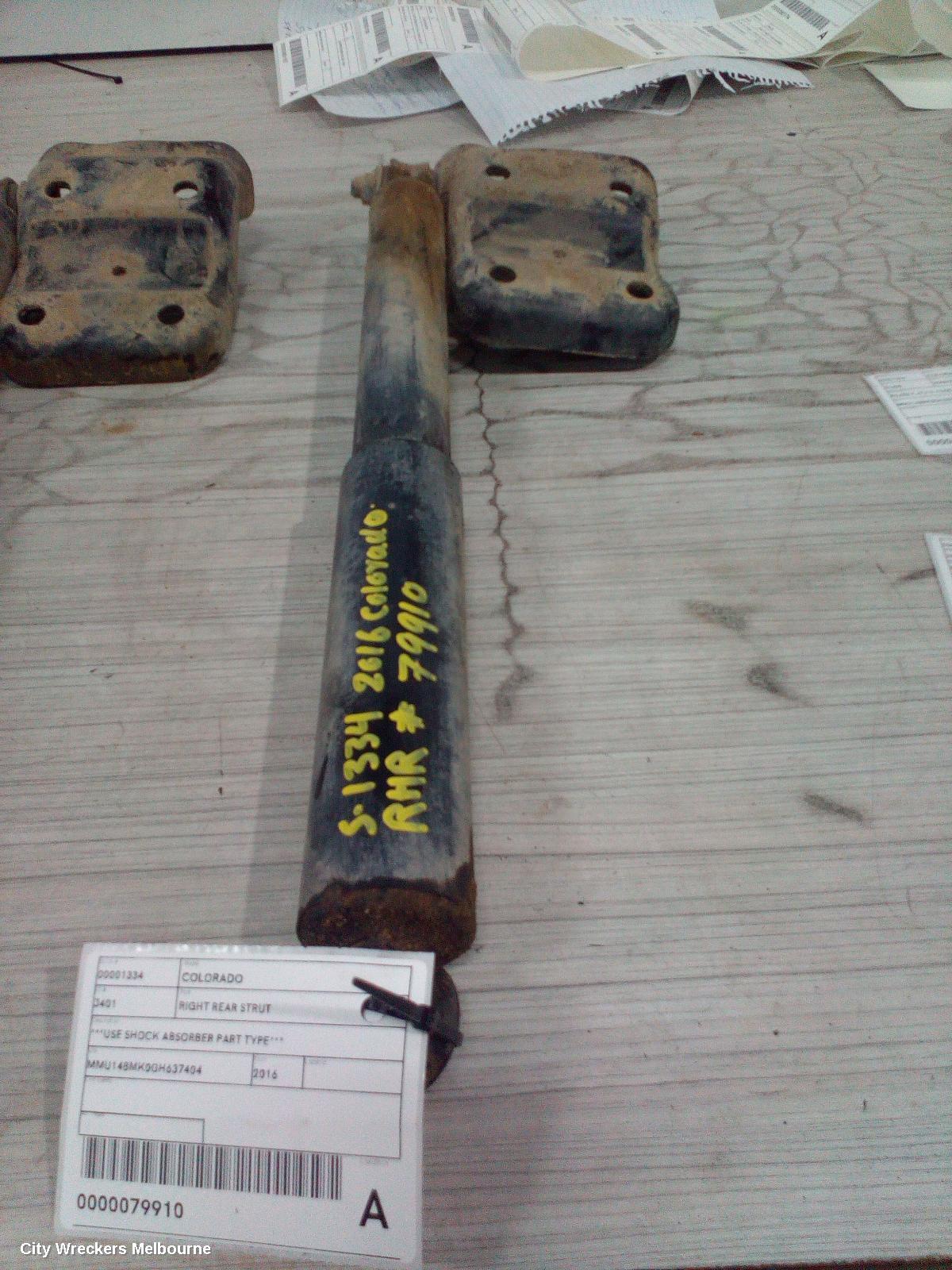 HOLDEN COLORADO RIGHT REAR STRUT, ***USE SHOCK ABSORBER PART TYPE*** - Image 1