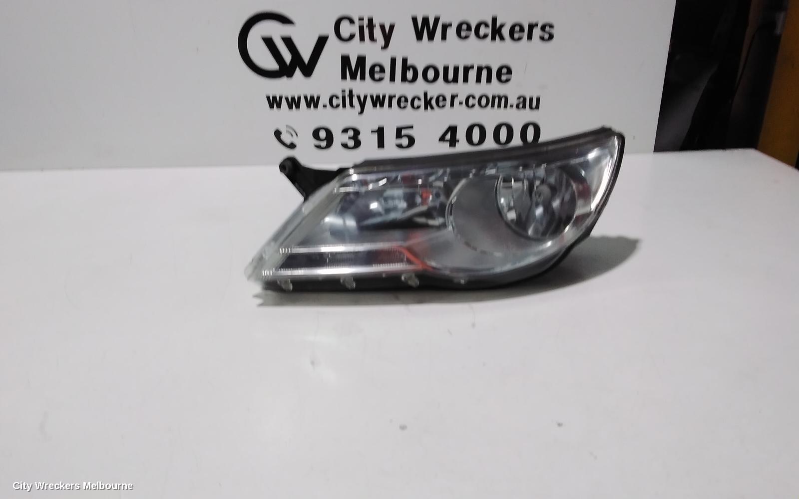 VOLKSWAGEN TIGUAN LEFT HEADLAMP, 5N, HALOGEN TYPE, 05/2008 - 06/2011 - Image 2