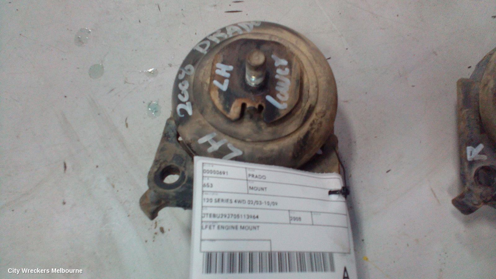 TOYOTA PRADO MOUNT, 120 SERIES 4WD 02/2003 - 10/2009 - Image 1