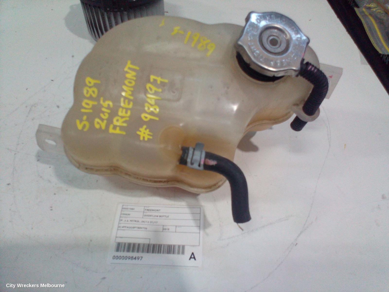 FIAT FREEMONT OVERFLOW BOTTLE, JF, 3.6, PETROL, 04/2013 - 01/2017 - Image 1