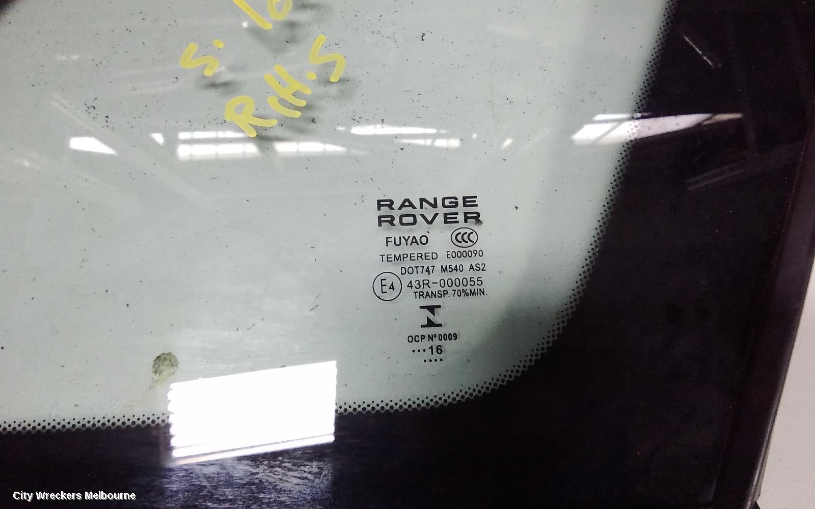 LAND ROVER RANGEROVER EVOQUE RIGHT REAR SIDE GLASS, 5DR, STANDARD TYPE, L538, 11/2011 - 01/2019 - Image 3