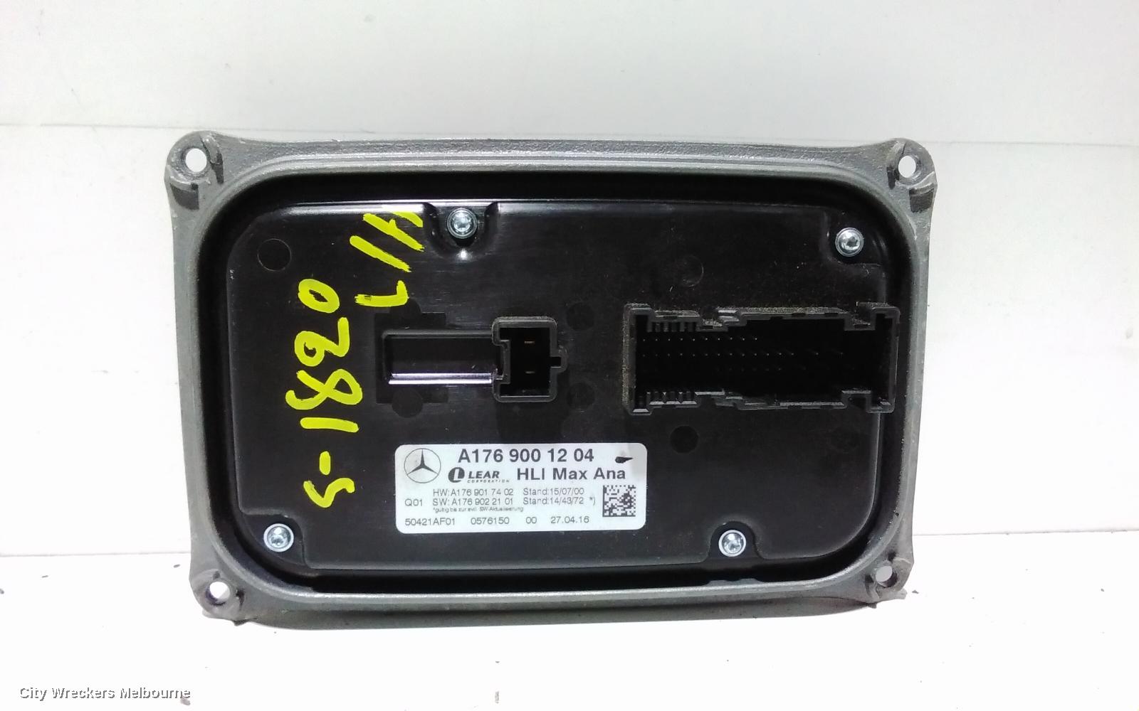 MERCEDES CLA CLASS, C117, 10/2013 - 02/2019, A176 900 12 04 LED HEADLIGHT DRIVER MODULE CONTROL COMPUTER BALLAST : 92369 - Image 2