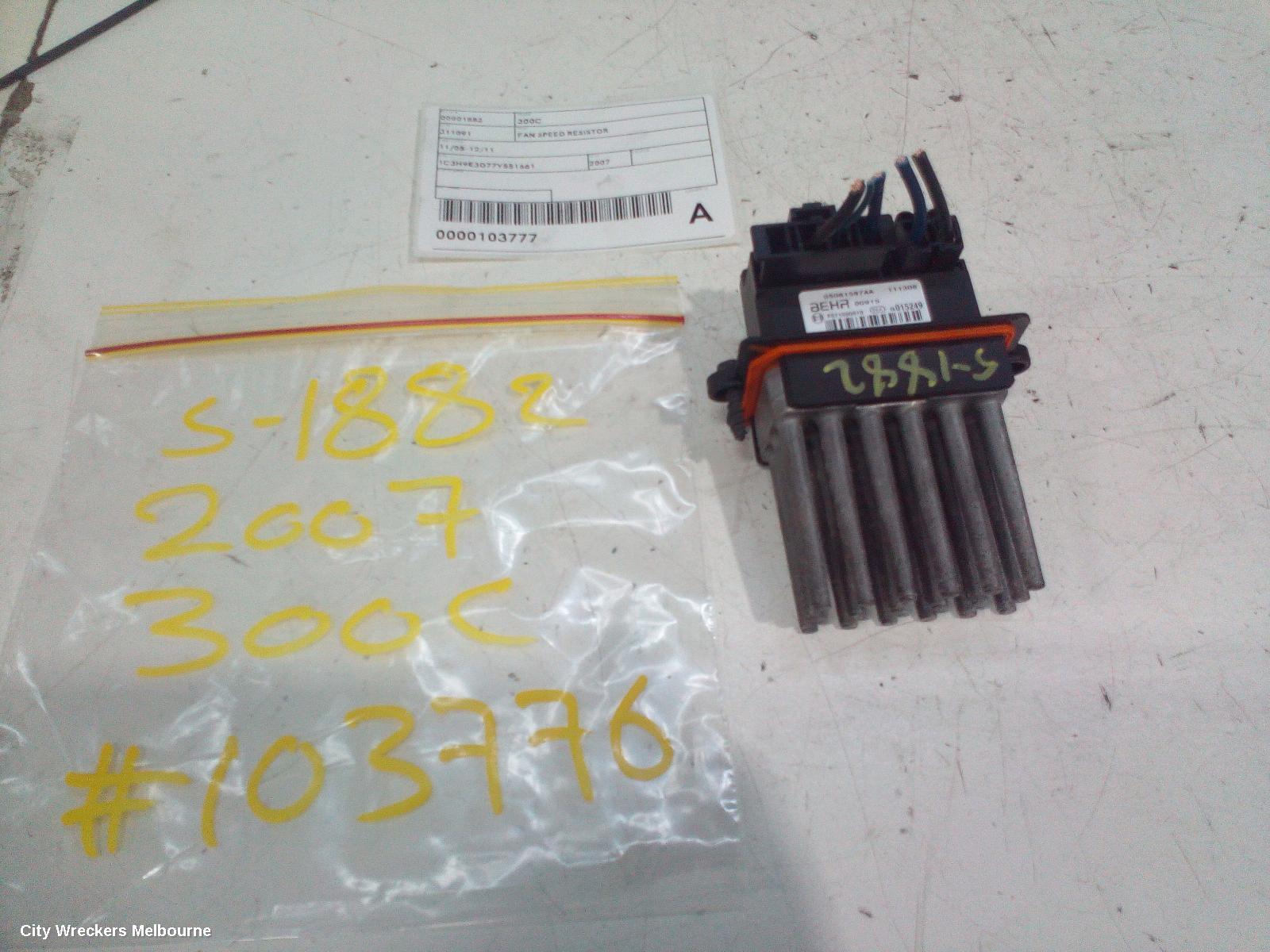 CHRYSLER 300C FAN SPEED RESISTOR, 11/2005 - 12/2011 - Image 1