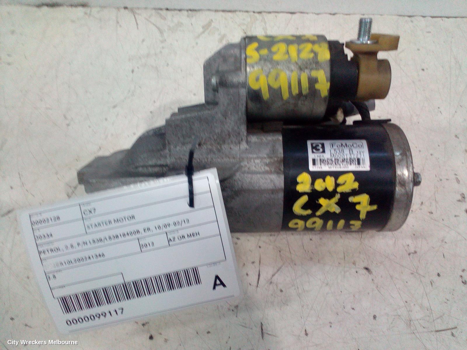 MAZDA CX7 STARTER, PETROL, 2.5, P/N L538/L53818400B, ER, 10/2009 - 02/2012 - Image 3