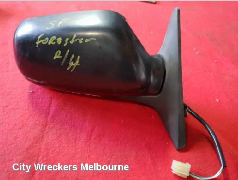 SUBARU FORESTER RIGHT DOOR MIRROR, NON TURBO, BLACK, 1 PIECE BACKING TYPE, 07/2002 - 08/2003 - Image 1